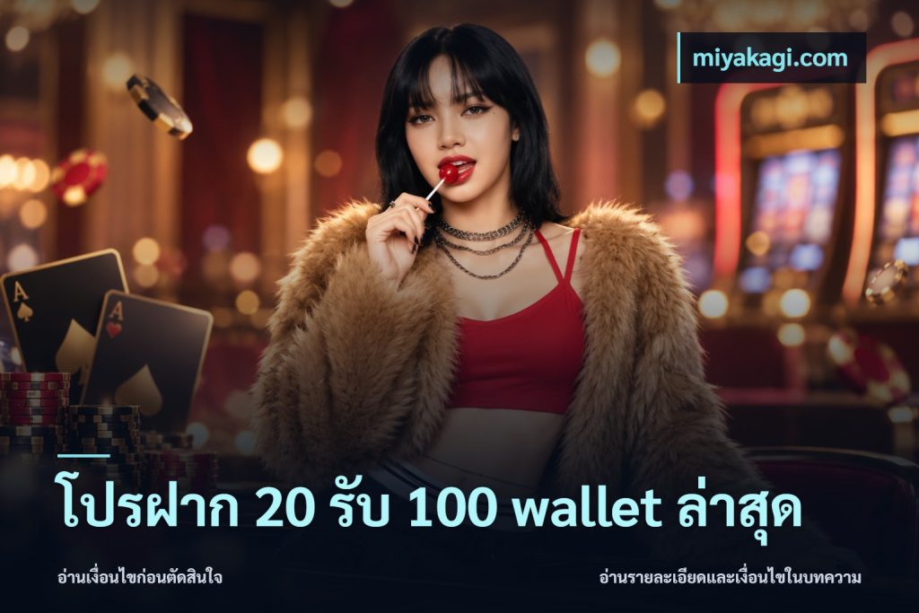 โปรฝาก 20 รับ 100 wallet ล่าสุด
