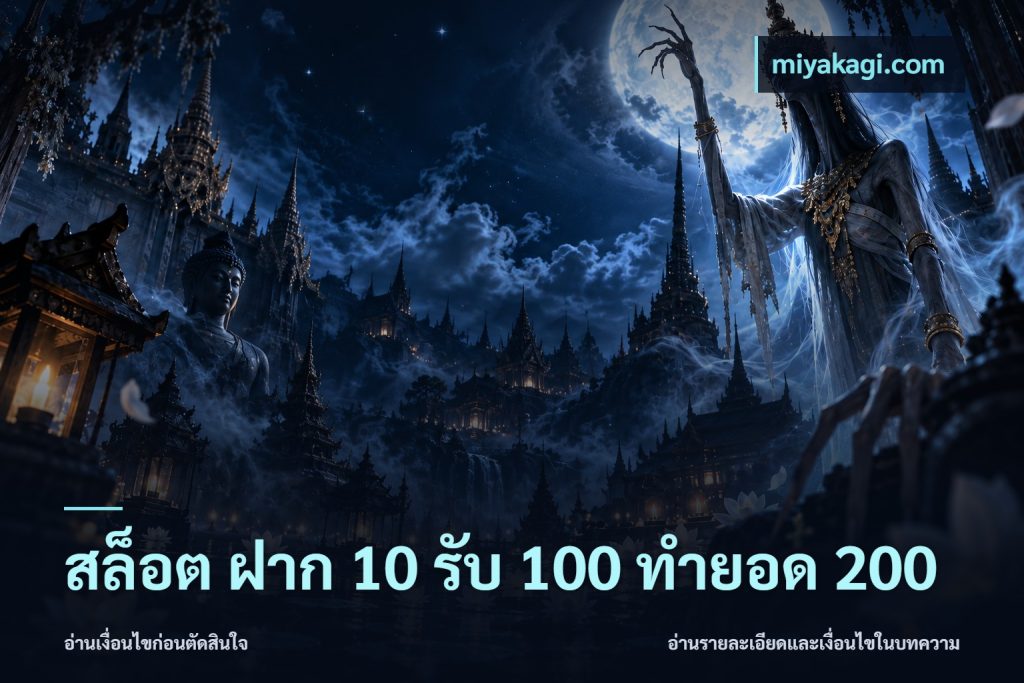 สล็อต ฝาก 10 รับ 100 ทำยอด 200